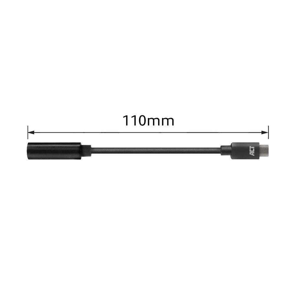 ACT AC7380 USB-C  - 3.5mm audio adapter Black