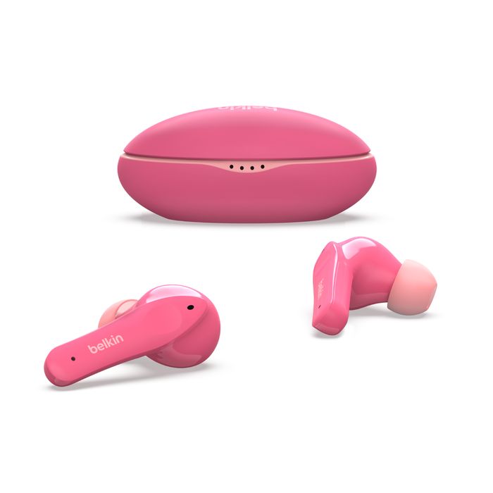 Belkin SoundForm Nano​ Wireless Earbuds for Kids Pink