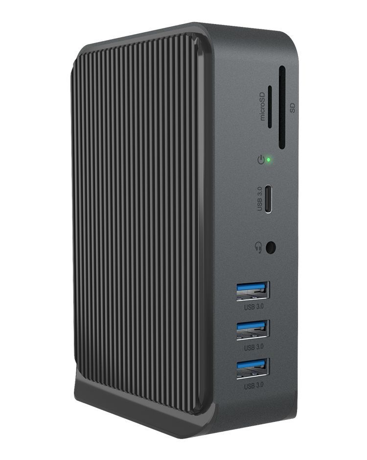Raidsonic IcyBox IB-DK2261AC 13-in-1 USB Type-C & Type-A dock with dual video output