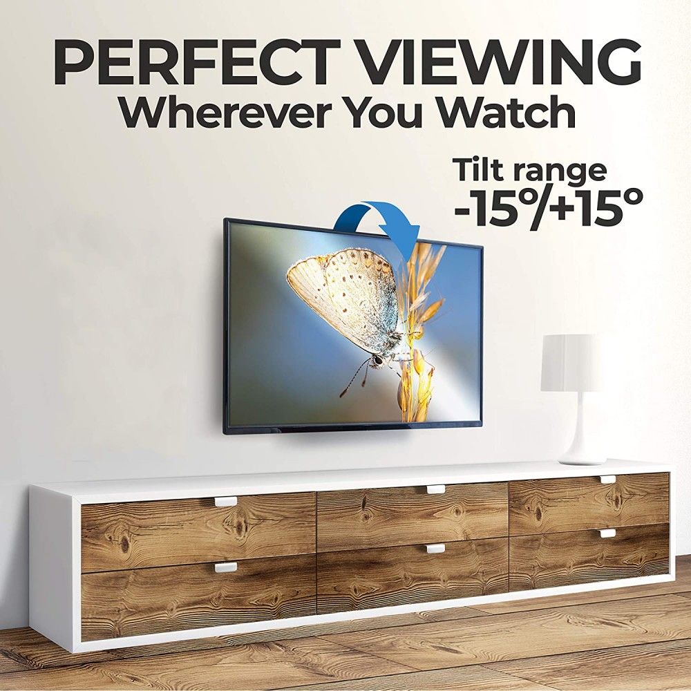 TECHLY  13"-30" Wall Support for LCD LED Full Motion White