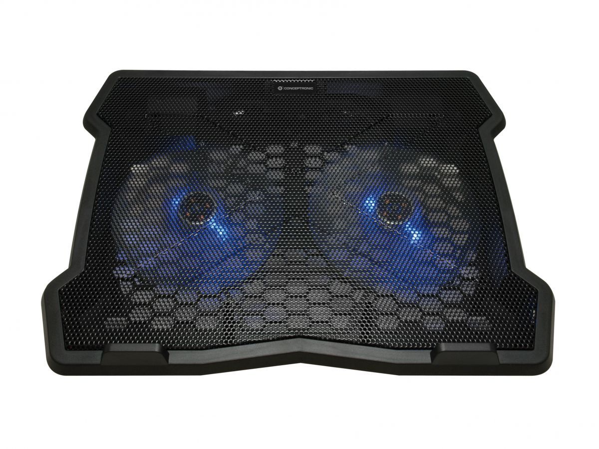 Conceptronic THANA06B 2-Fan Laptop Cooling Pad Black