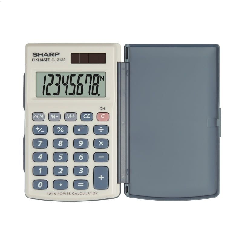 Sharp EL-243S Zsebszámológép White