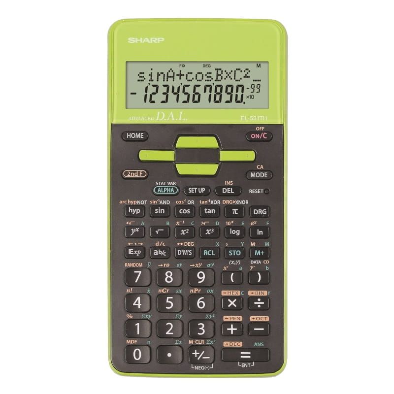 Sharp EL-531TH Box Tudományos számológép Green
