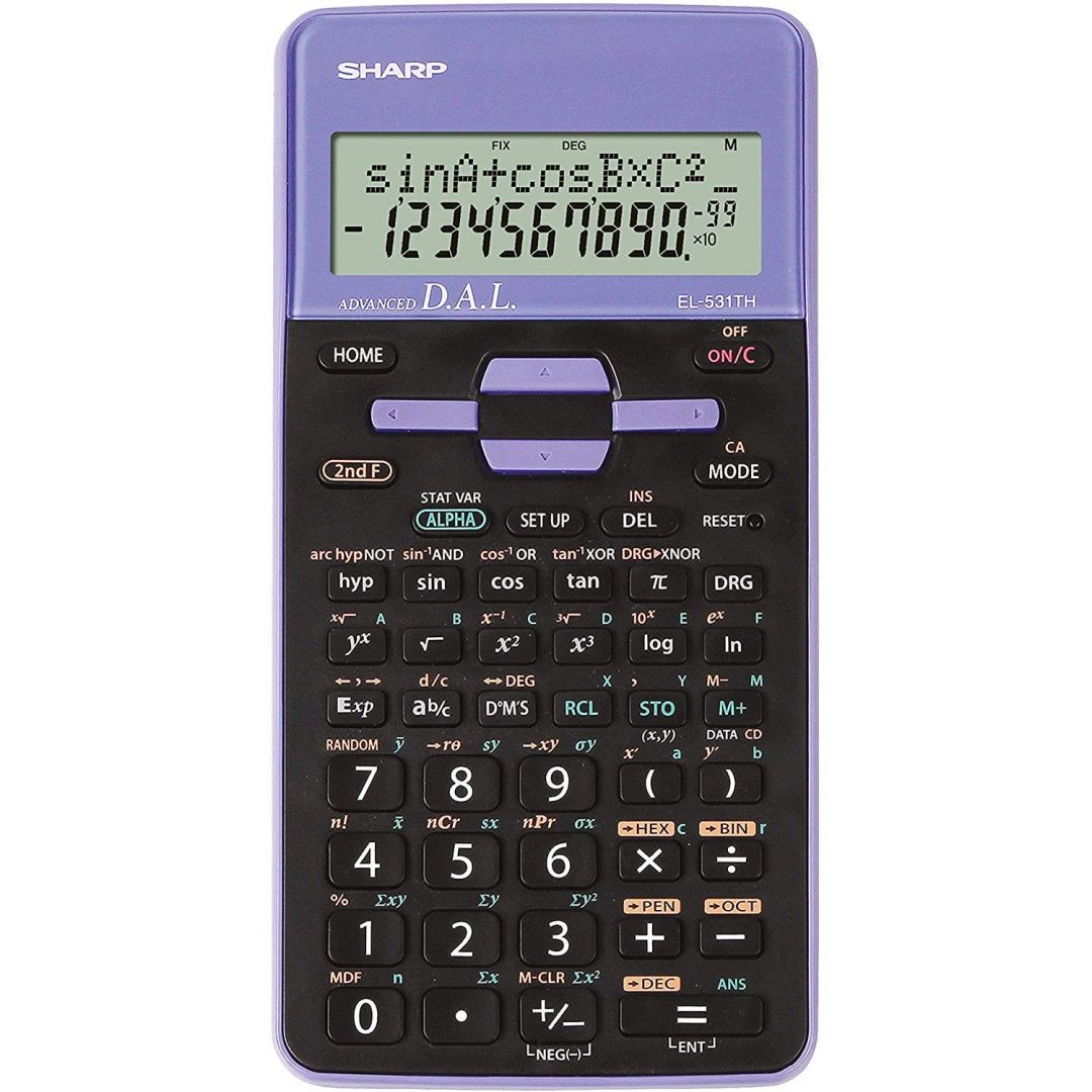 Sharp EL-531TH Blister Tudományos számológép Violet