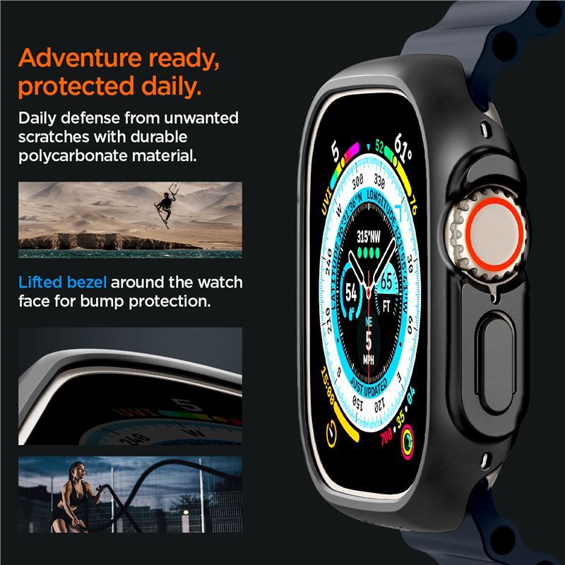 Spigen Thin Fit, black - Apple Watch Ultra 49mm