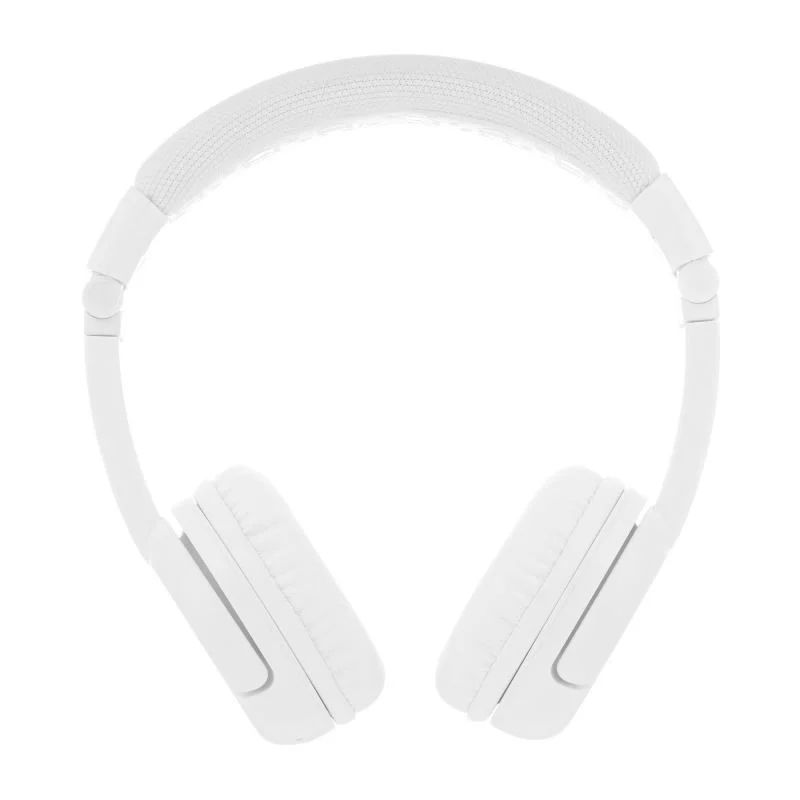 BuddyPhones Play+ Wireless Bluetooth Headset for Kids Snow White