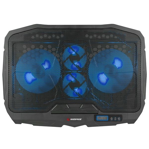 Rampage AD-RC4 Notebook hűtőpad 17" Blue