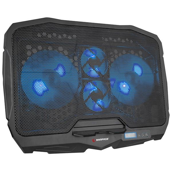 Rampage AD-RC4 Notebook hűtőpad 17" Blue