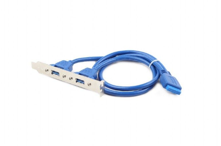Gembird Dual USB 3.0 receptacle on bracket