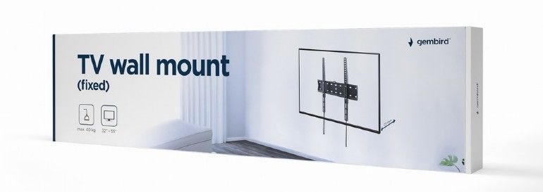 Gembird WM-55F-02 Fixed TV Wall Mount 32”-55" Black