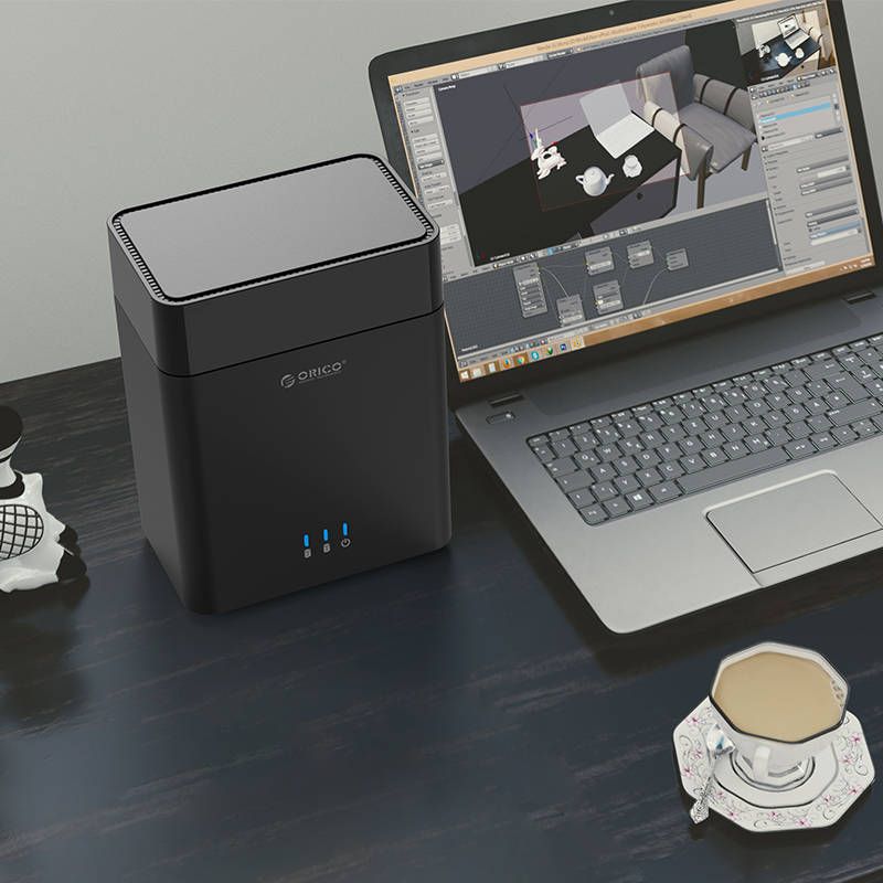 Orico 3.5 inch 2 Bay Magnetic-type USB3.0 Hard Drive Enclosure