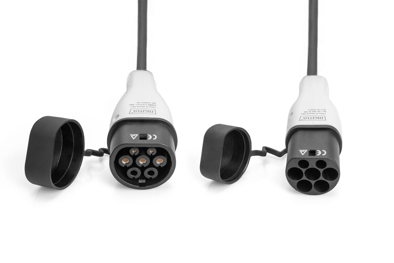 Digitus EV charging cable type 2 to type 2 5m Black
