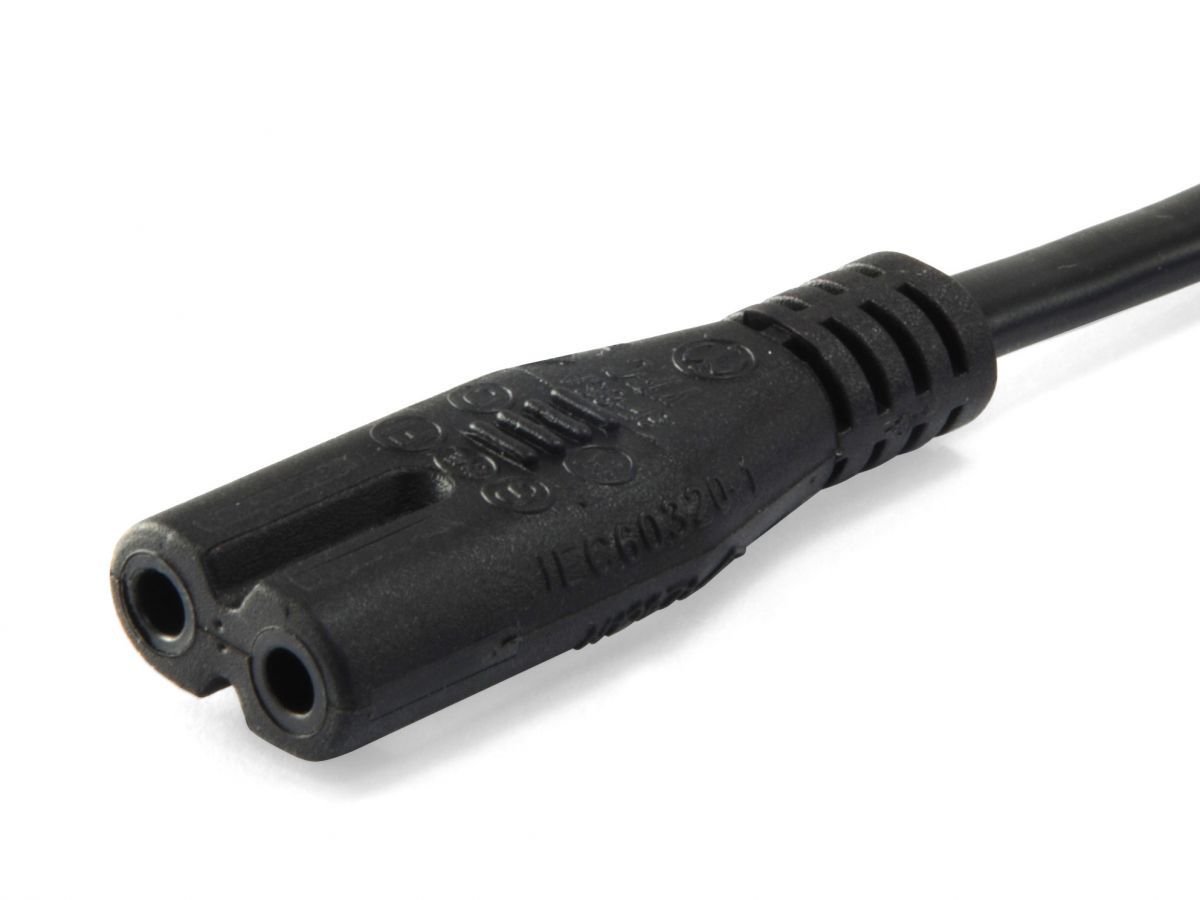 EQuip High Quality Power Cord C7 to 2pin Euro 3m Black