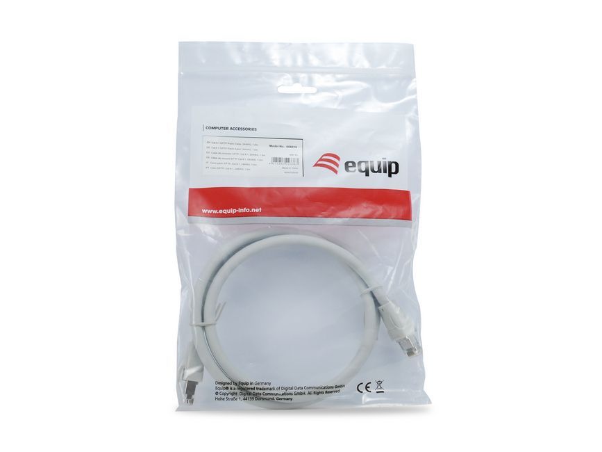 EQuip CAT8.1 S-FTP Patch Cable 1m Grey