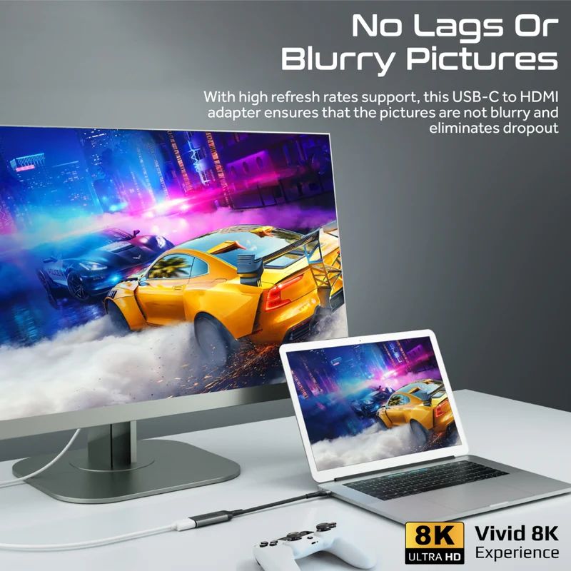 Promate  MediaLink-8K 8K@60Hz CrystalClarity USB-C to HDMI Adapter