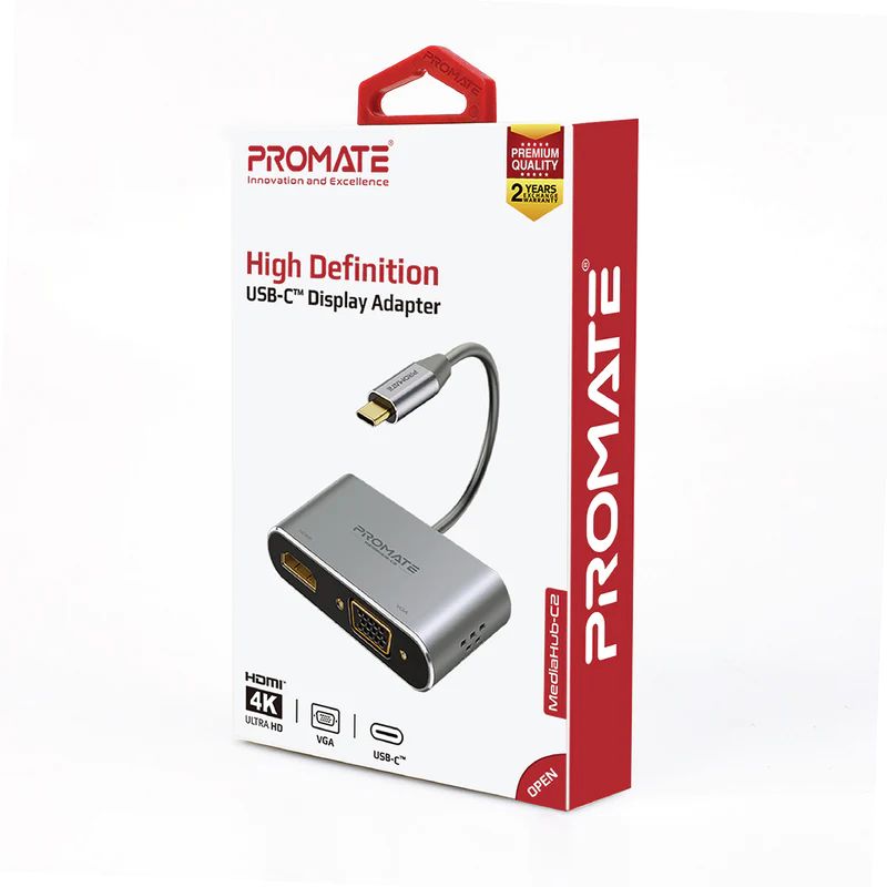 Promate  MediaHub-C2 High Definition USB-C Display Adapter