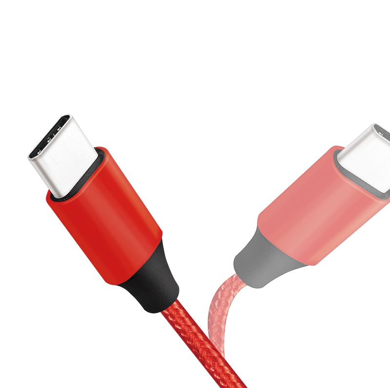 Logilink USB 2.0 Type-C cable C/M to USB-C/M 0,3m Red