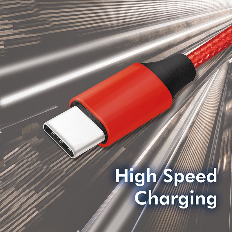 Logilink USB 2.0 Type-C cable C/M to USB-C/M 0,3m Red