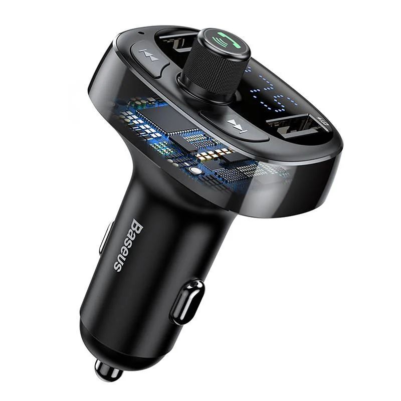 Baseus T-Types S-09 Bluetooth FM Transmitter Black