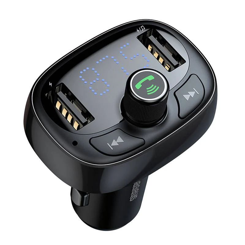 Baseus T-Types S-09 Bluetooth FM Transmitter Black