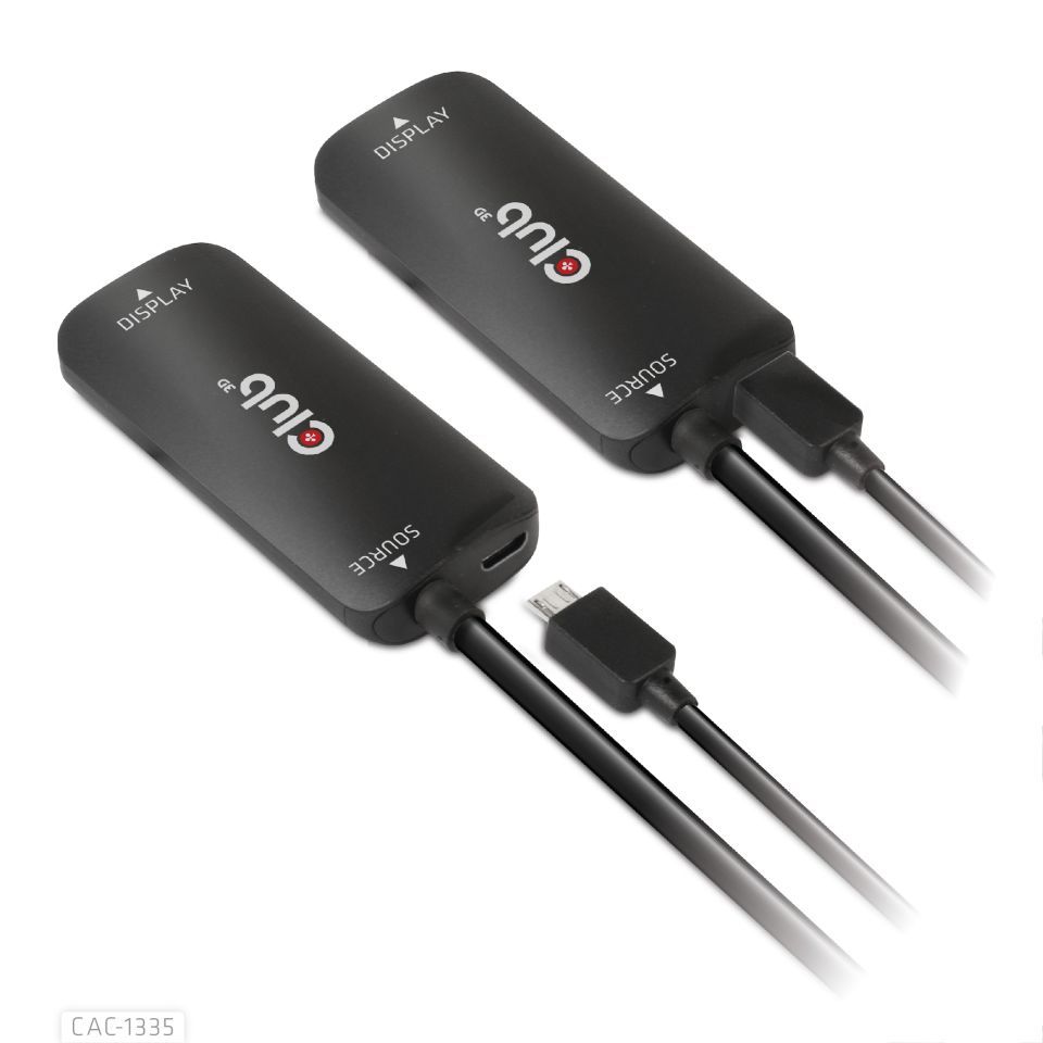 Club3D KAB Club3D HDMI + Micro USB to DisplayPort™ 4K120Hz or 8K30Hz Active Adapter M/F
