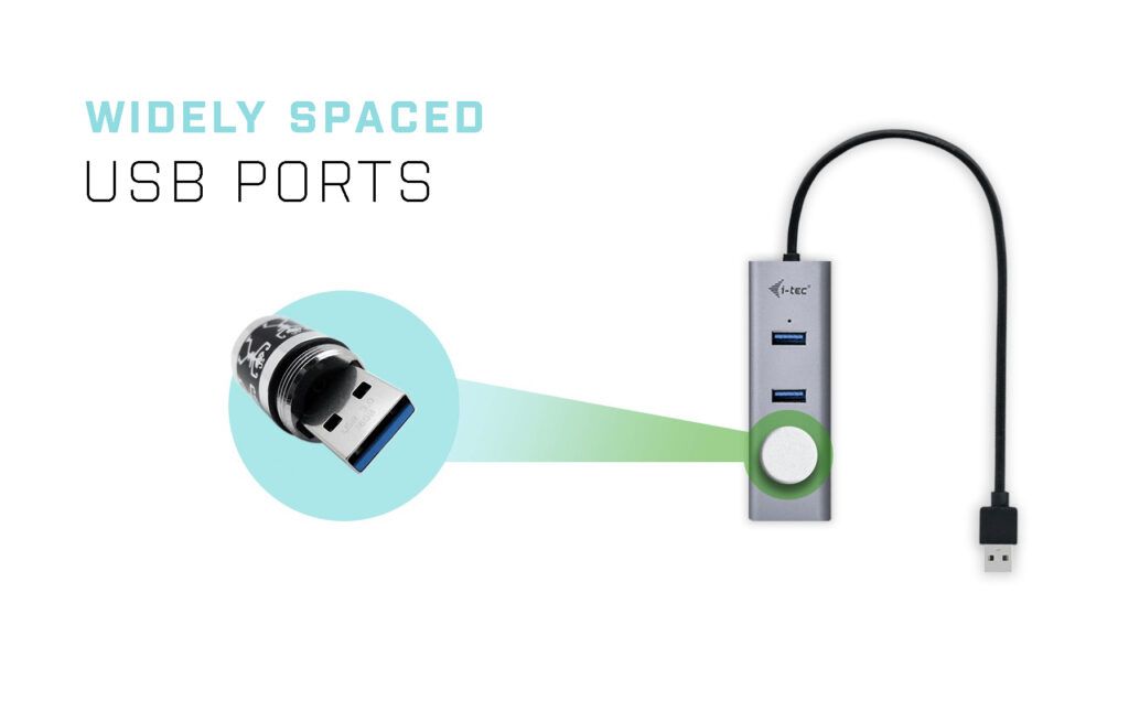 I-TEC 4-port USB3.0 Hub Grey
