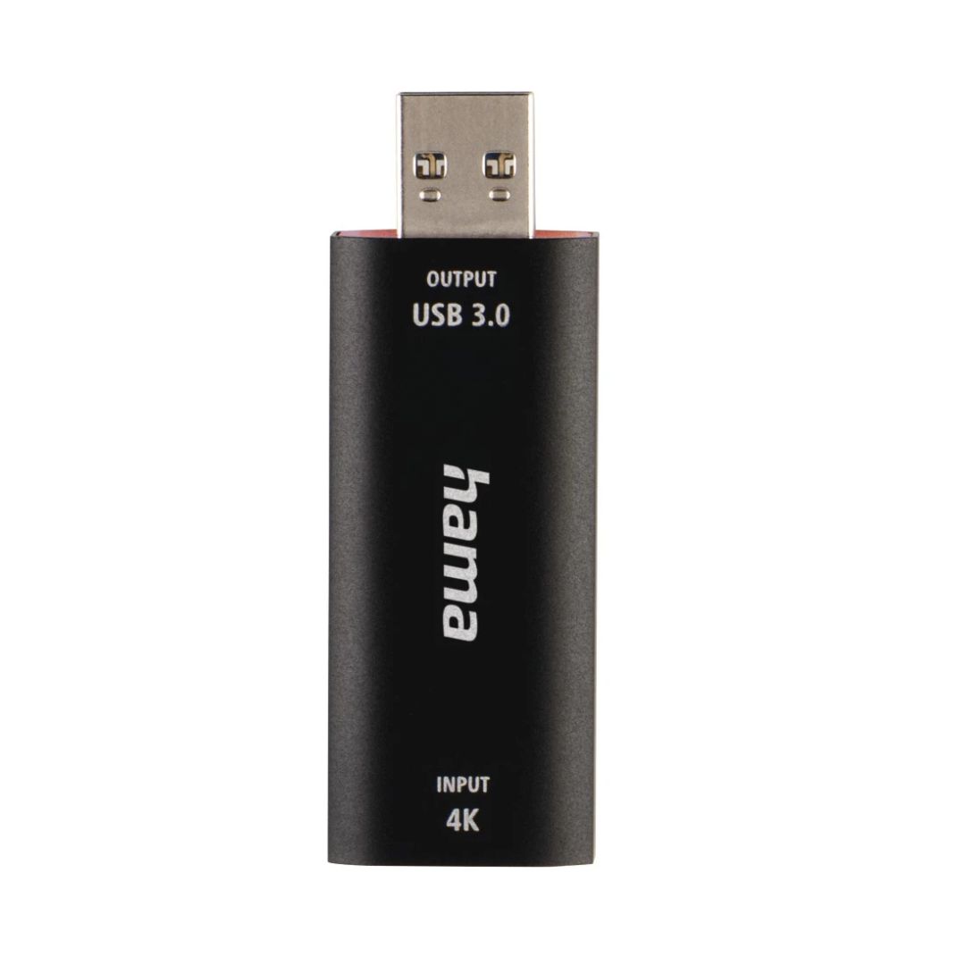 Hama Video Recording Stick USB Plug - HDMI Socket 4K Black