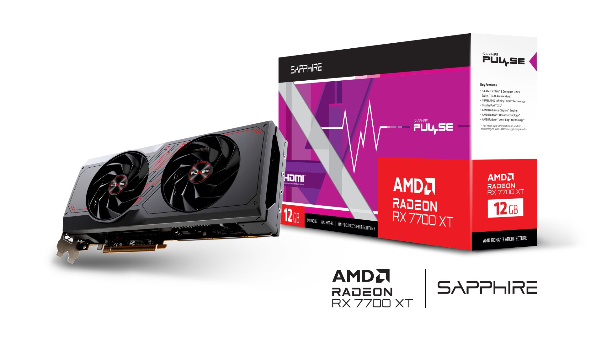 Sapphire Radeon RX 7700XT 12GB DDR6 Pulse