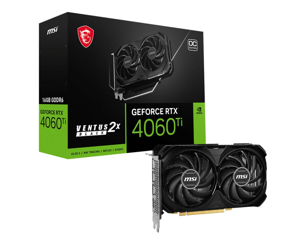 Msi RTX 4060 TI VENTUS 2X BLACK 16G OC