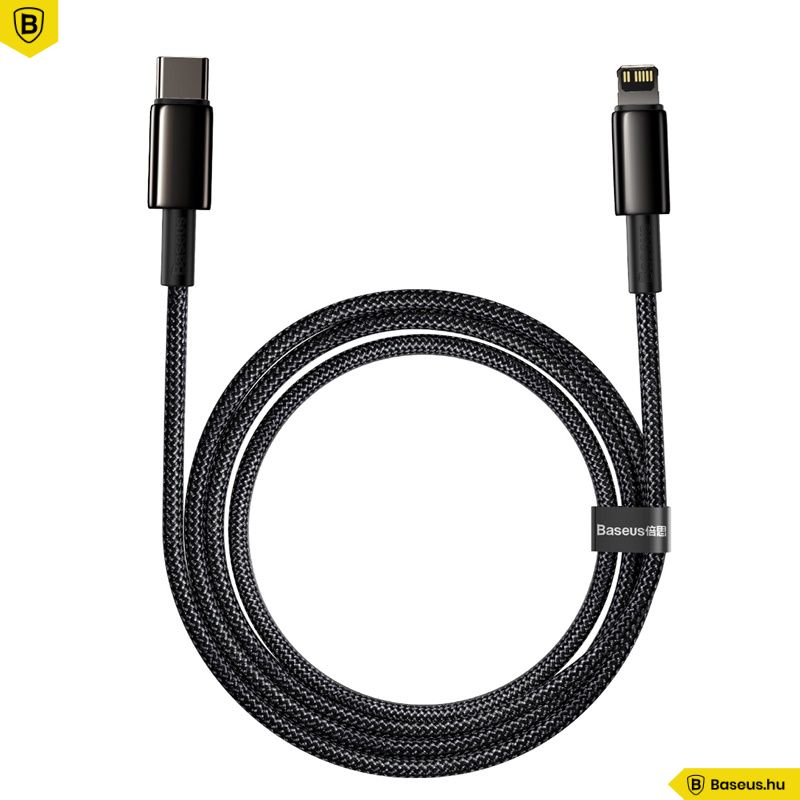 Baseus Tungsten Gold Lightning Cable 2m Black