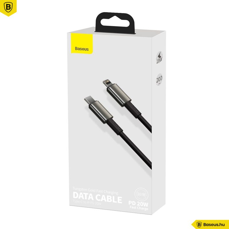 Baseus Tungsten Gold Lightning Cable 2m Black