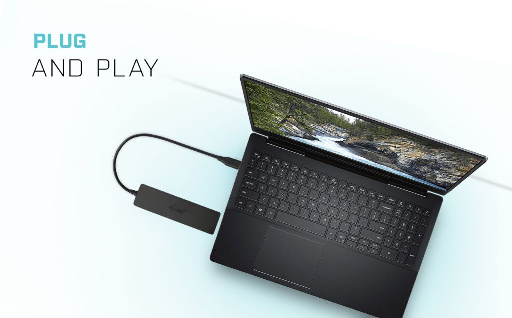 I-TEC 4-port USB-C Slim Passive Hub Black