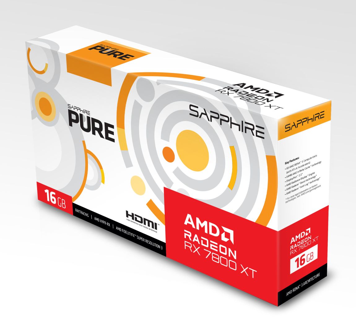 Sapphire Radeon RX 7800XT 16GB DDR6 Pure Gaming OC