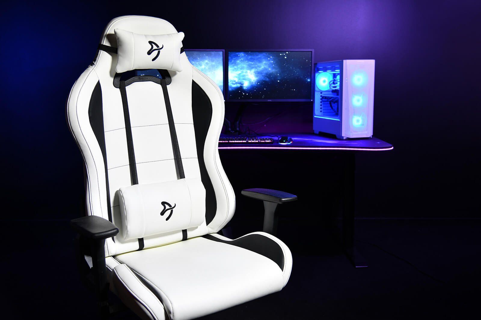 Arozzi Torretta Soft PU Gaming Chair Pure White