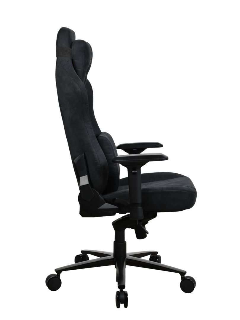 Arozzi Vernazza Supersoft Fabric Gaming Chair Pure Black
