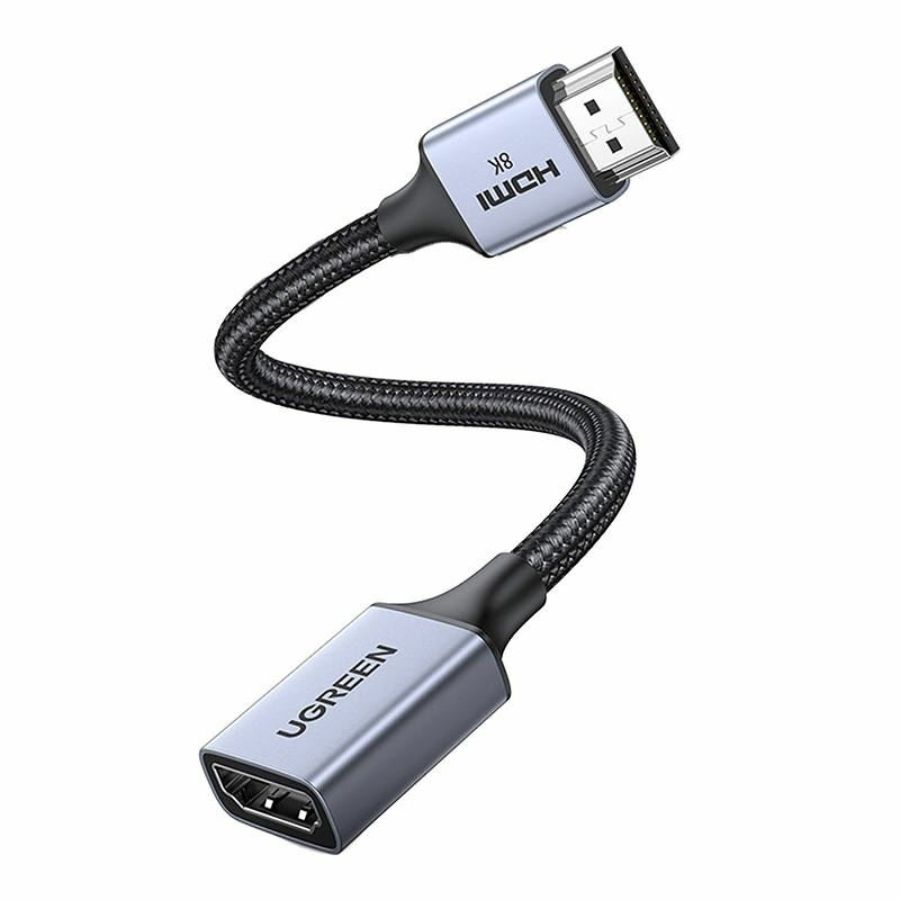 UGREEN HDMI male/famale adapter cable 0,15m Black