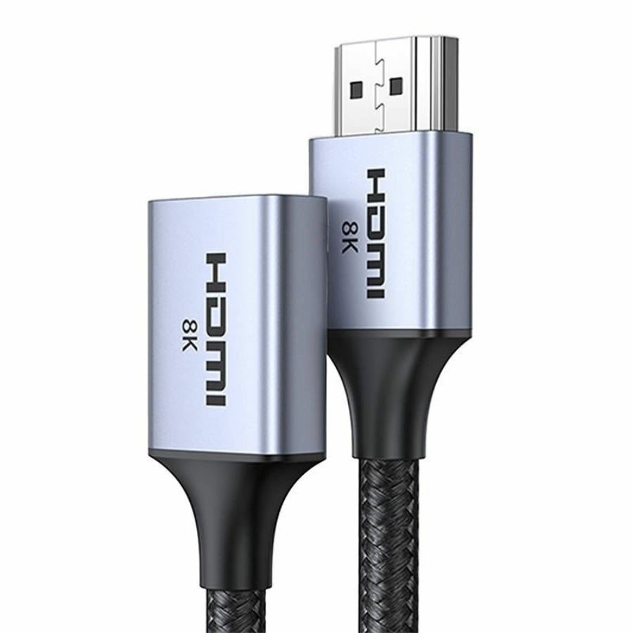 UGREEN HDMI male/famale adapter cable 0,15m Black