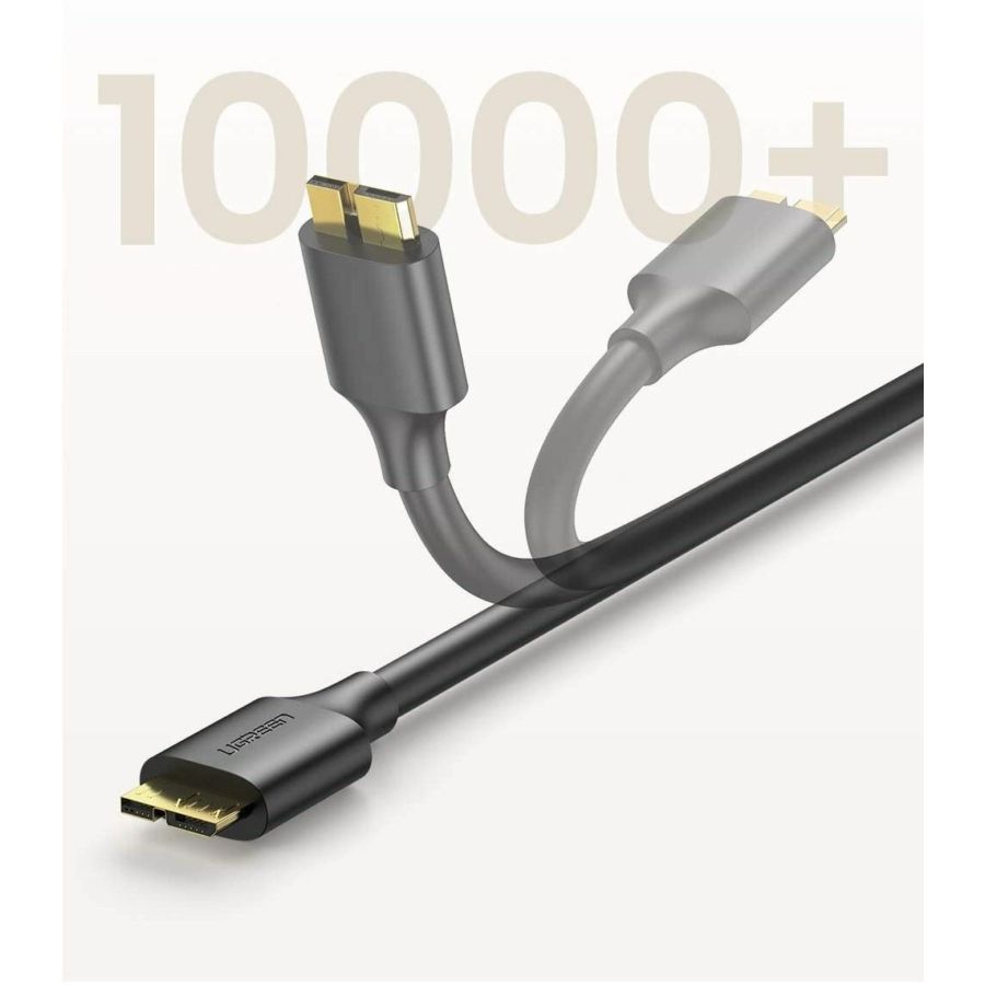 UGREEN USB-A to micro USB-B male/male cable 0,5m Black