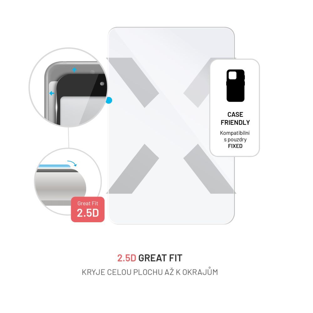 FIXED 2,5D Tempered Glass for Samsung Galaxy Tab S9 FE