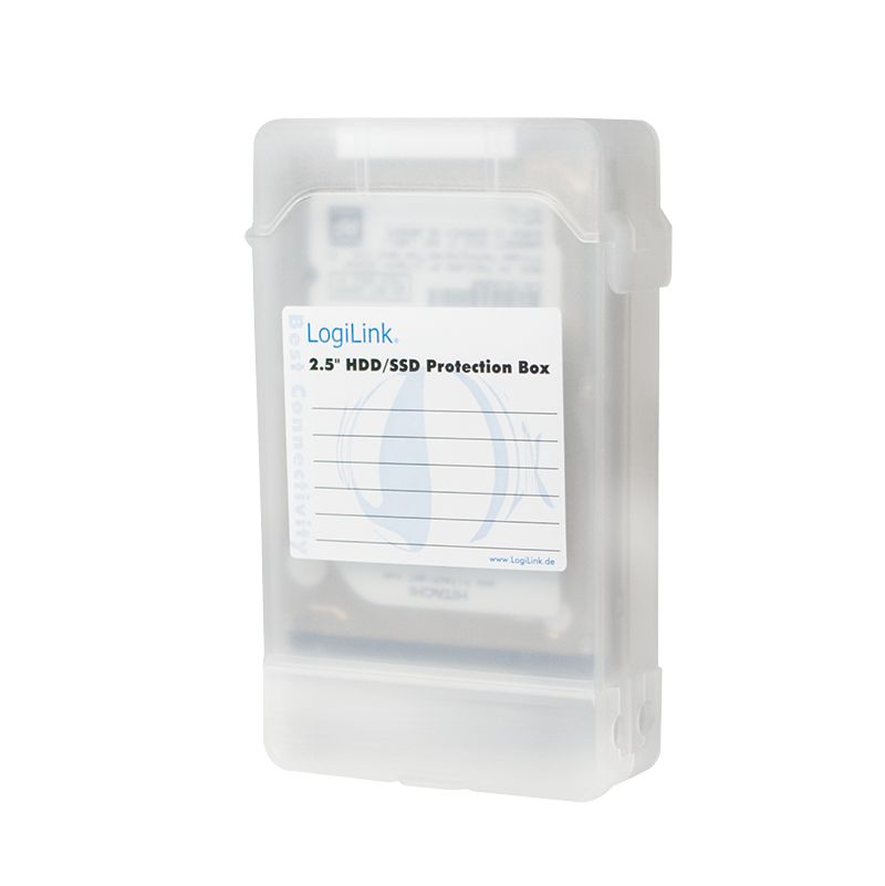 Logilink Protection box for 2x 2.5" HDDs Transparent