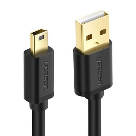 UGREEN USB-A to miniUSB male/male cable 1m Black