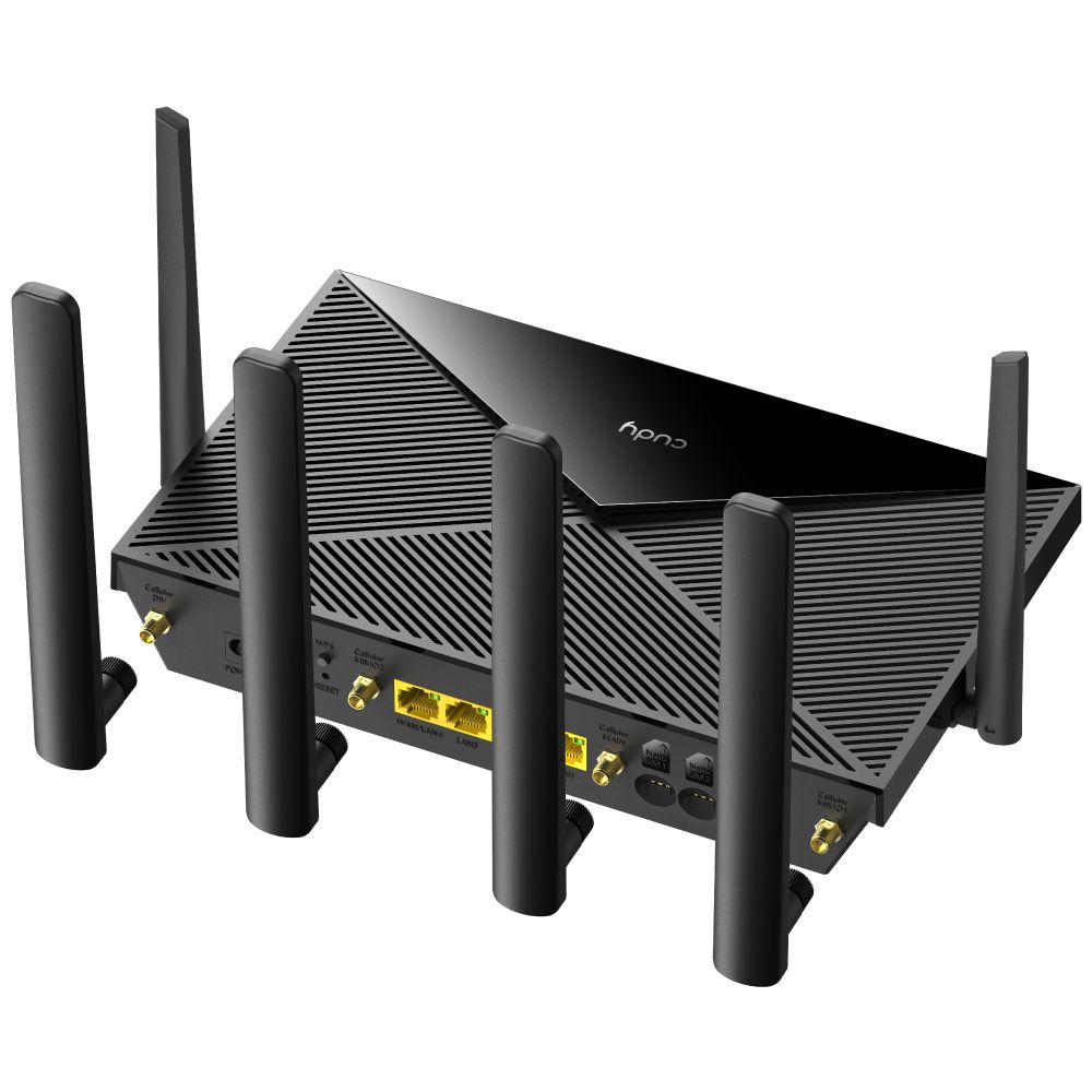 Cudy LT700 4G LTE Cat6 AC1200 Gigabit Wi-Fi Router Black