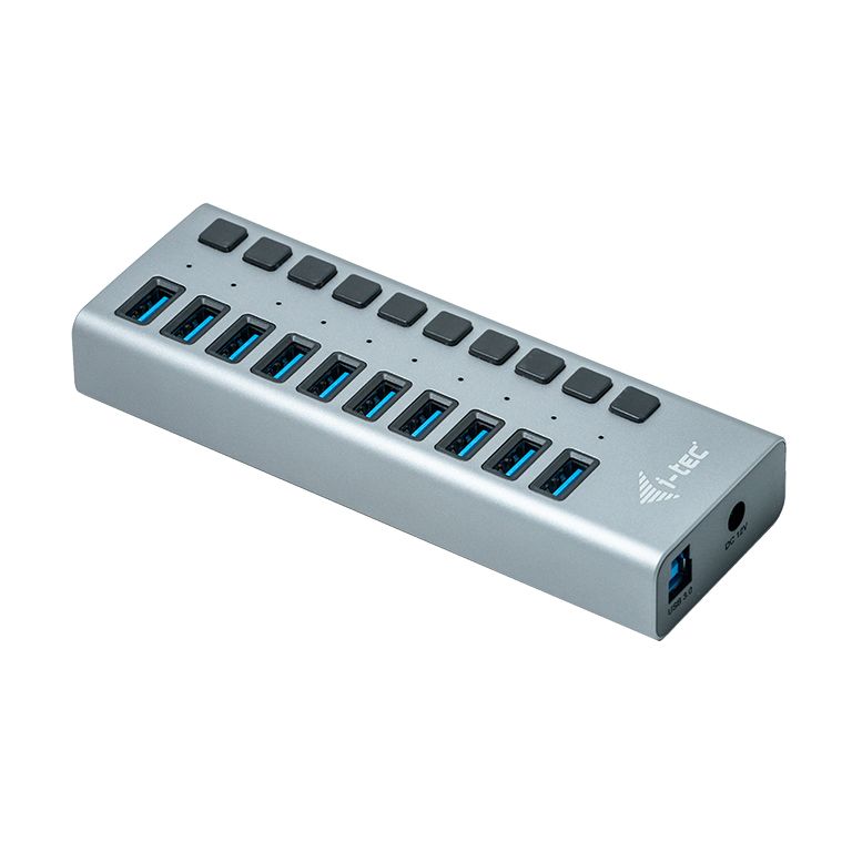 I-TEC 10 port USB 3.0 Charging Hub+Power Adapter 48W Grey