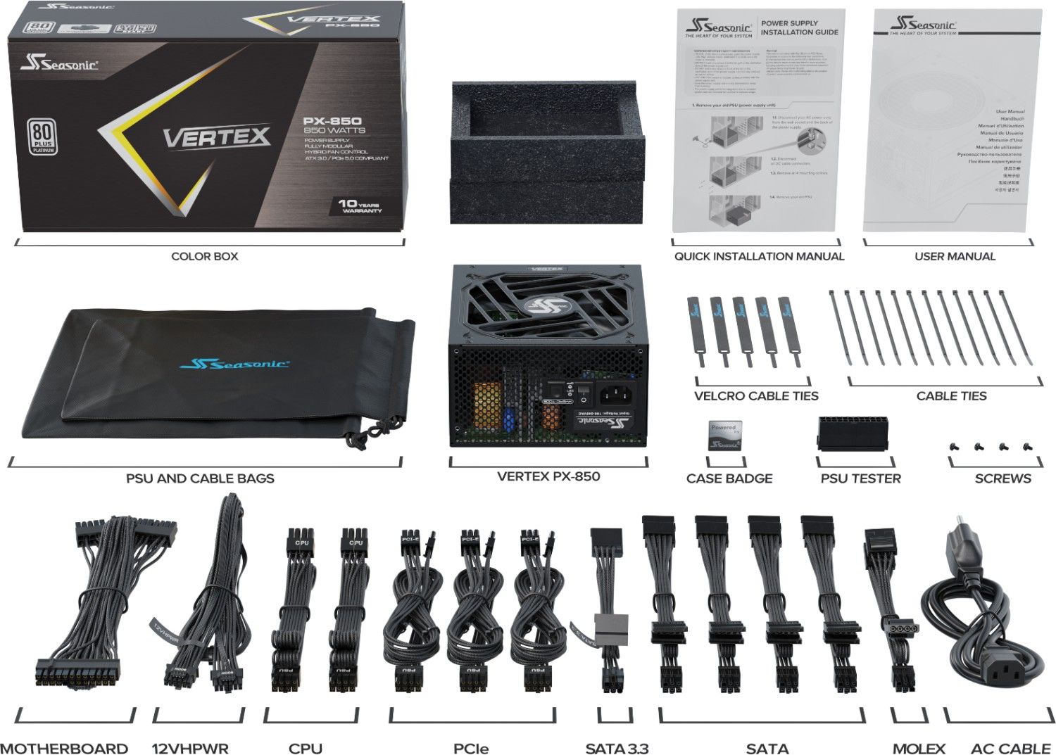 Seasonic 850W 80+ Platinum Vertex PX-850