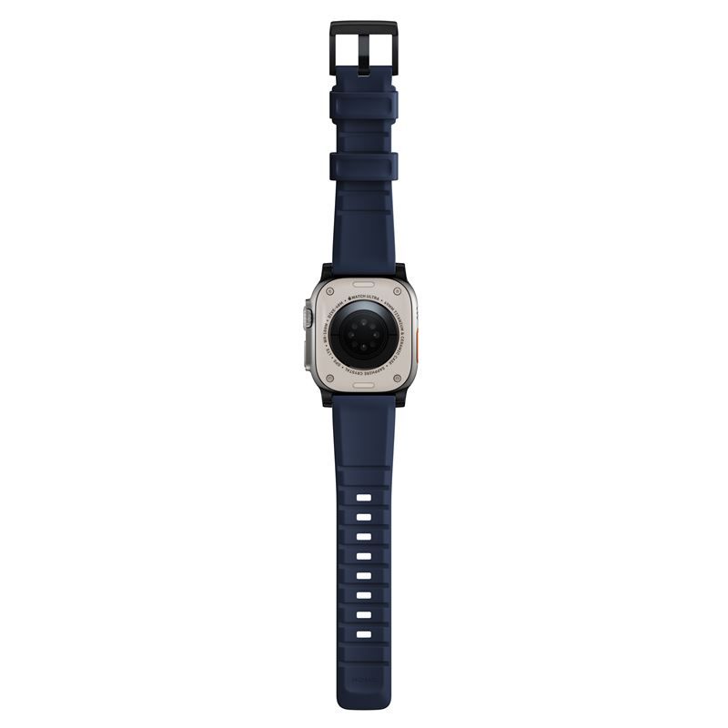 Nomad Rugged Strap, atlantic blue/black - AW Ultra 2/1 49mm 9/8/7 45mm/6/SE/5/4 44mm/3/2/1 42mm