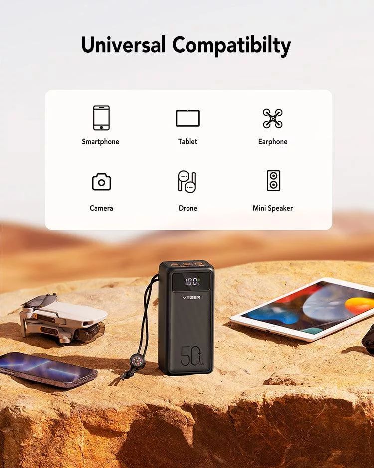 Veger V5001 50000mAh PowerBank Black