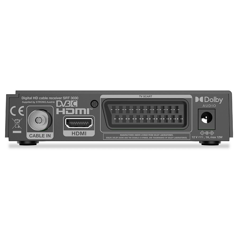 Strong SRT3030 HD DVB-C digitális kábel TV beltéri egység