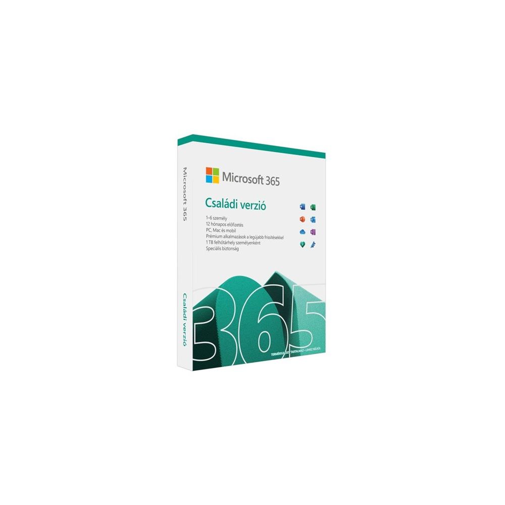 Microsoft Office 365 Family 6 Felhasználó 1 Év HUN Online Licenc