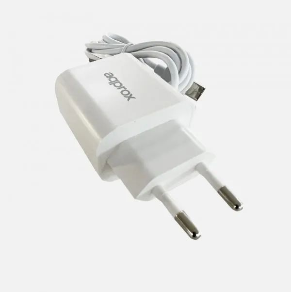 Approx APPUSBWALL18 2 in 1 Kit: 18W QC 3.0 Charger + USB Type-C Cable White