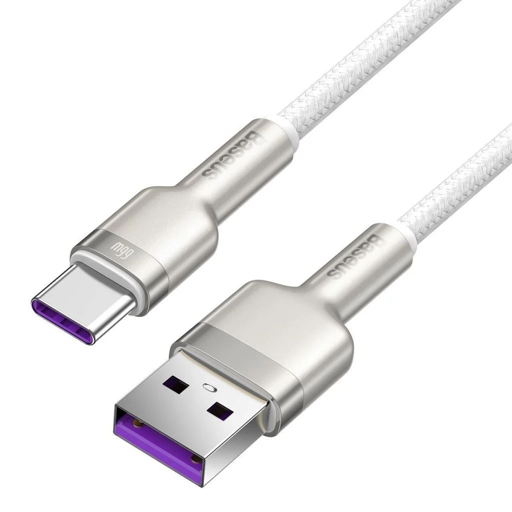Baseus Cafule USB-A - USB-C Cable 66W 2m White